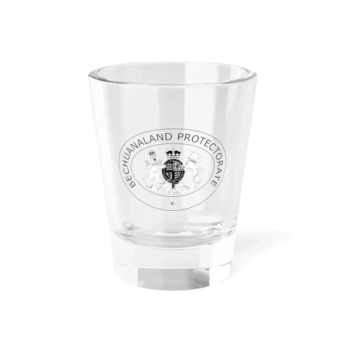 Coat of arms of Bechuanaland Protectorate - Shot Glass 1.5oz 1.5oz - Go Mug Yourself