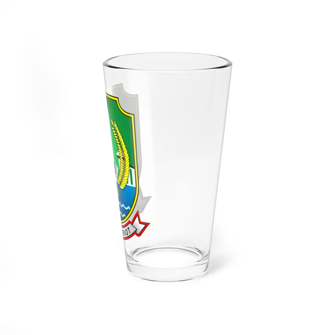 Coat of arms of Bekasi (Indonesia) (Coat of Arms) Pint Glass 16oz - Go Mug Yourself
