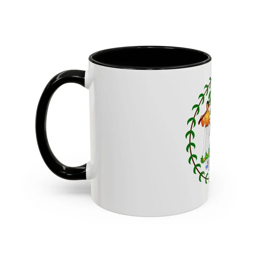 Coat of arms of Belize (1981-2019) - Accent Coffee Mug - Go Mug Yourself