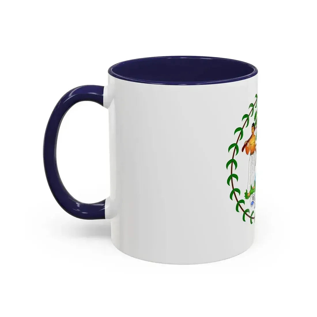 Coat of arms of Belize (1981-2019) - Accent Coffee Mug - Go Mug Yourself