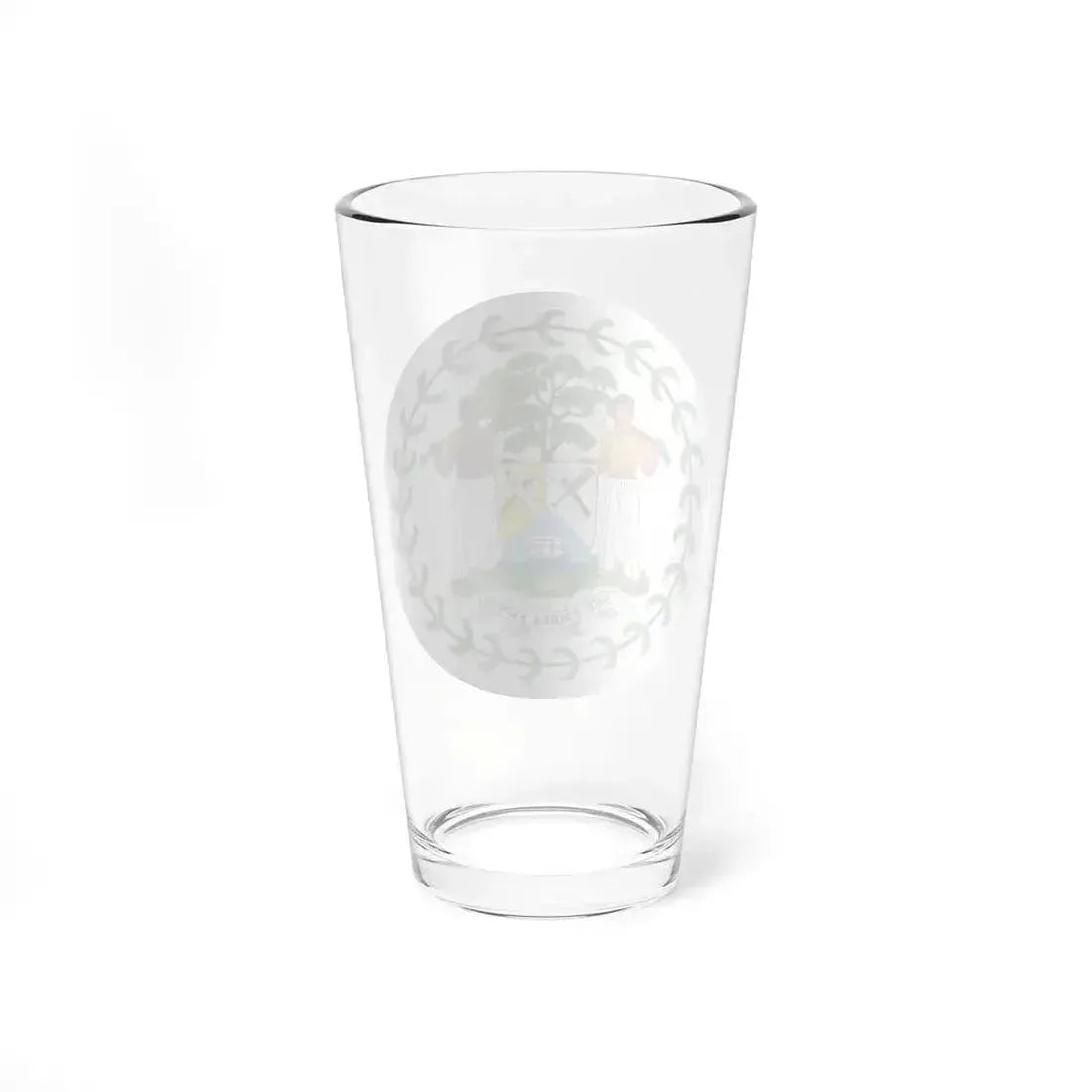 Coat of arms of Belize (1981-2019) - Pint Glass 16oz - Go Mug Yourself