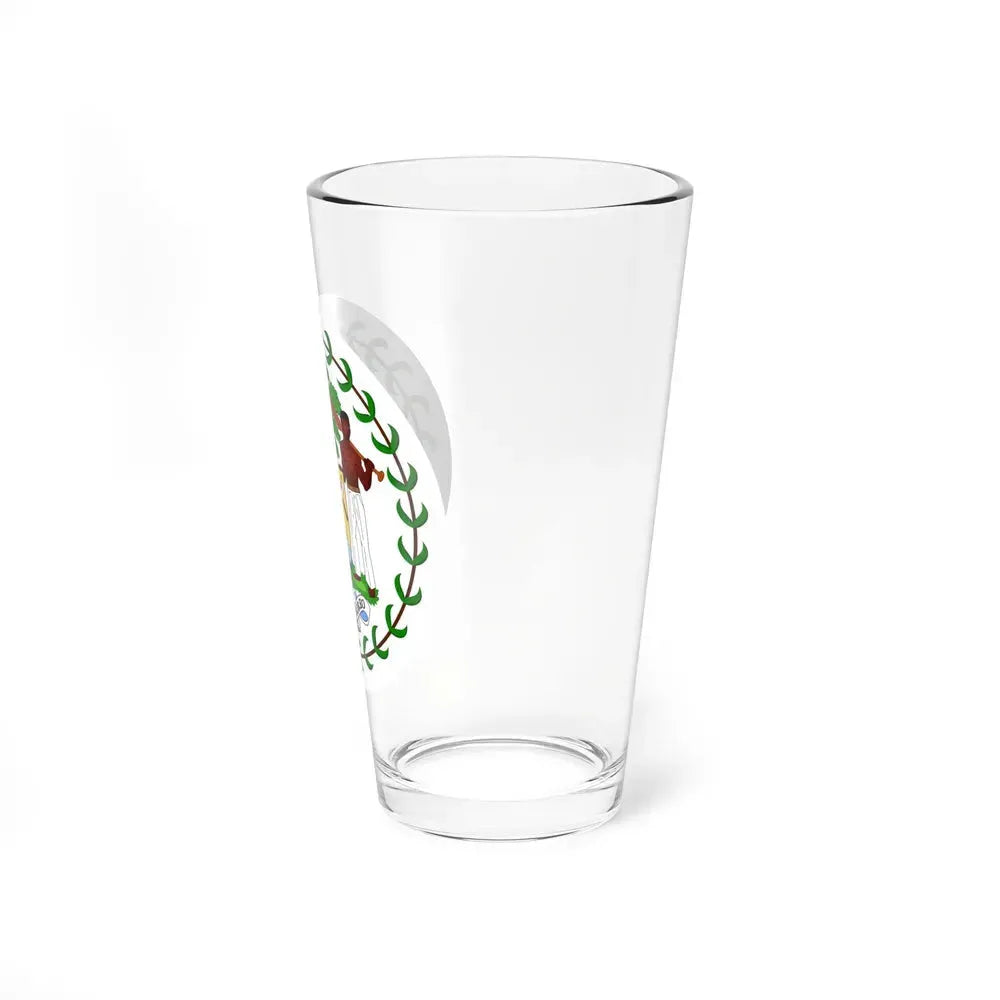 Coat of arms of Belize (1981-2019) - Pint Glass 16oz - Go Mug Yourself