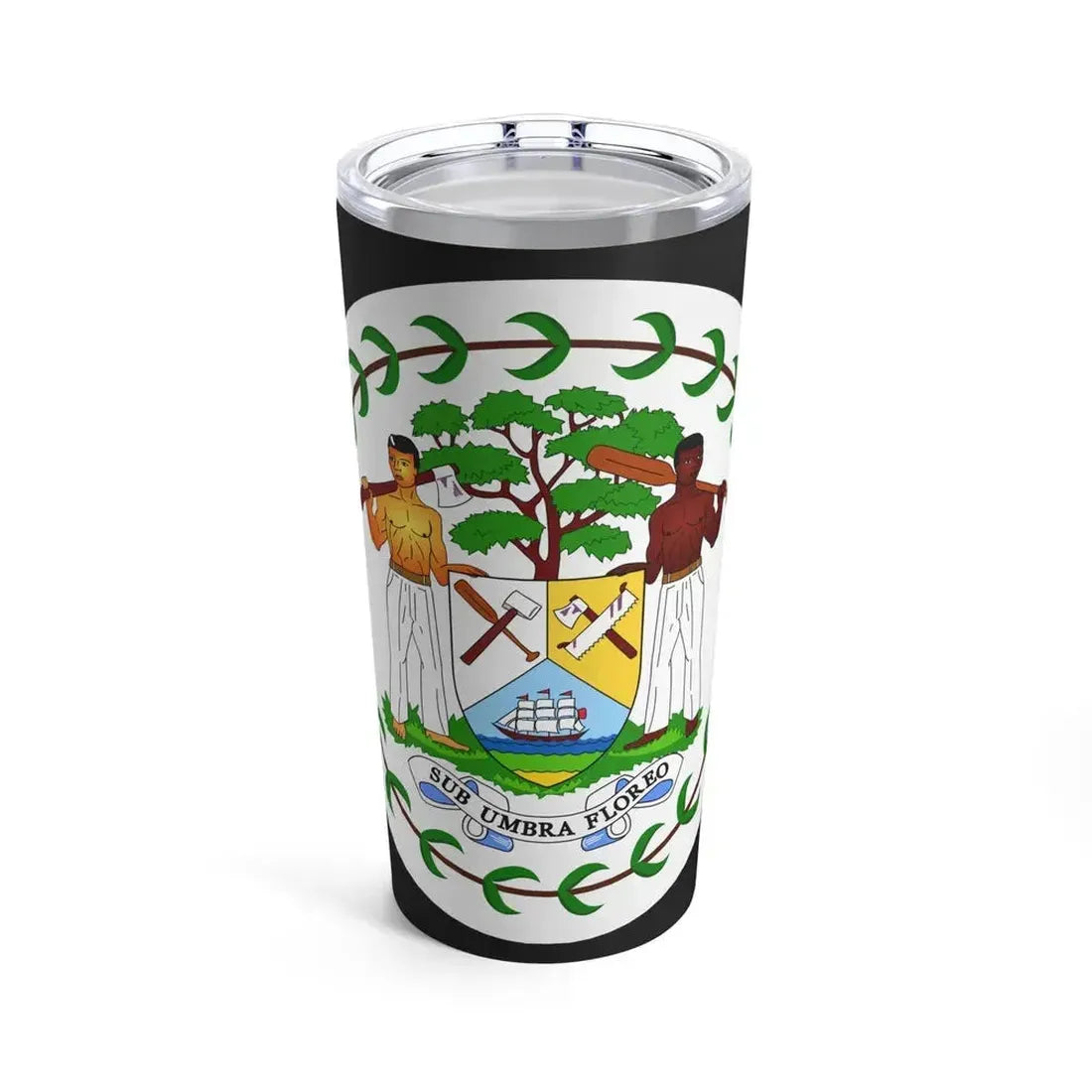 Coat of arms of Belize (1981-2019) - Tumbler 20oz 20oz - Go Mug Yourself