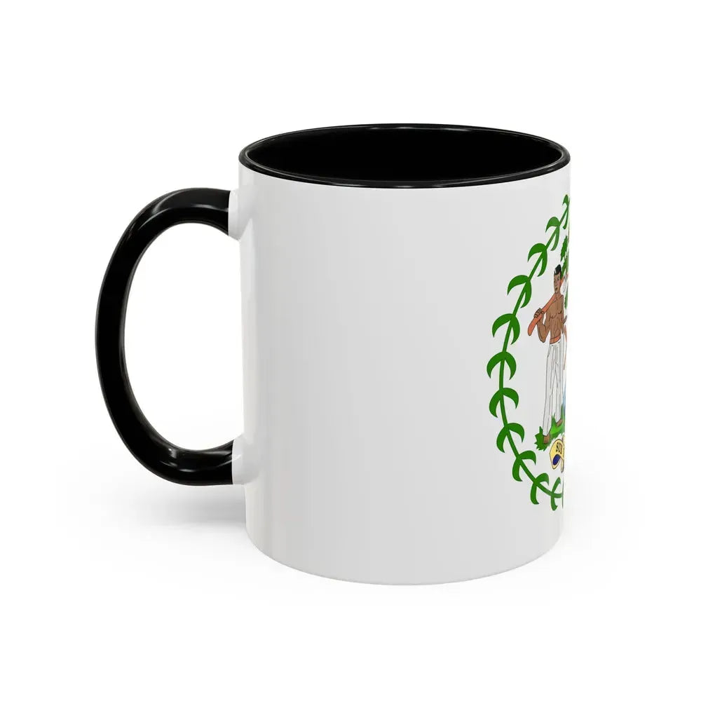 Coat of arms of Belize - Accent Coffee Mug - Go Mug Yourself
