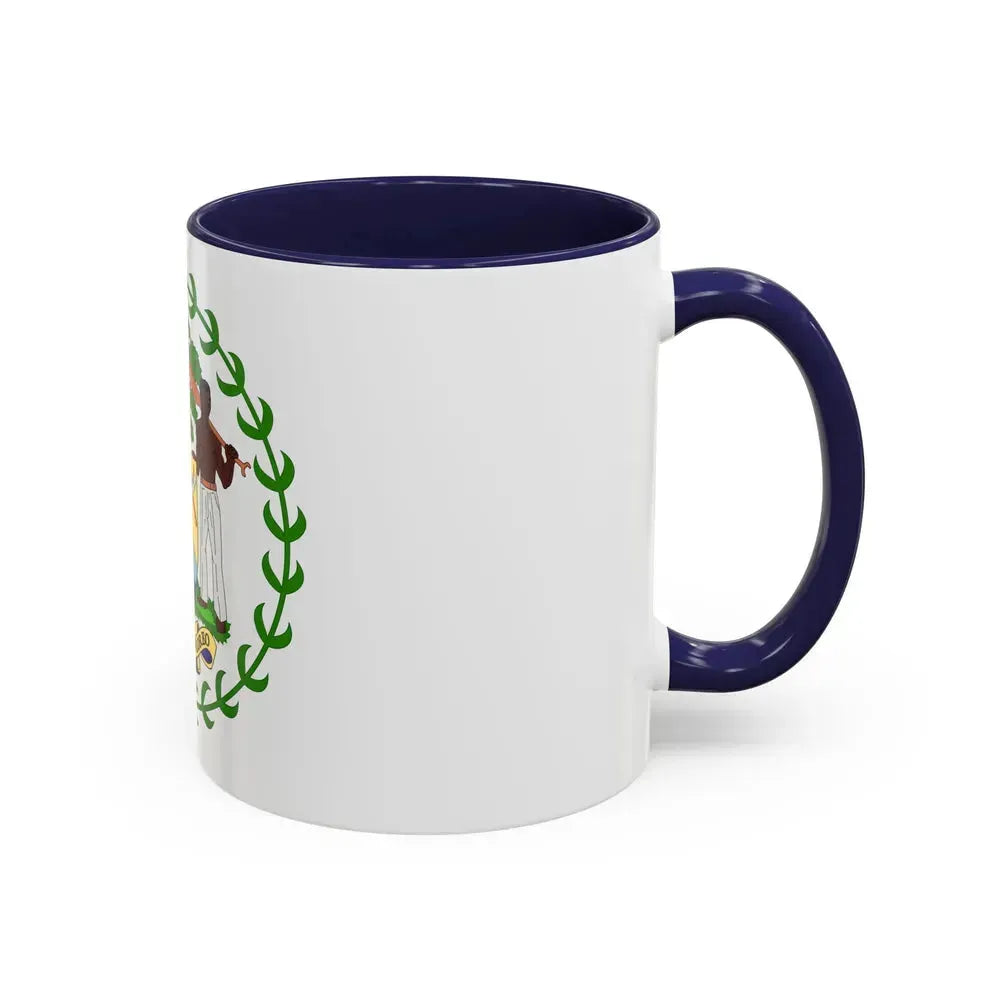 Coat of arms of Belize - Accent Coffee Mug - Go Mug Yourself