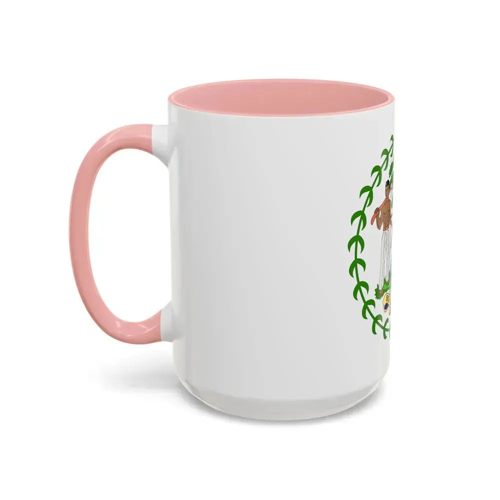 Coat of arms of Belize - Accent Coffee Mug - Go Mug Yourself
