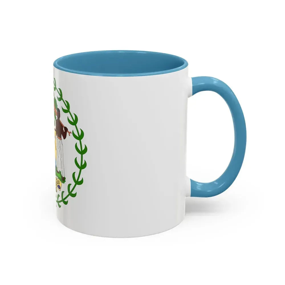 Coat of arms of Belize - Accent Coffee Mug - Go Mug Yourself