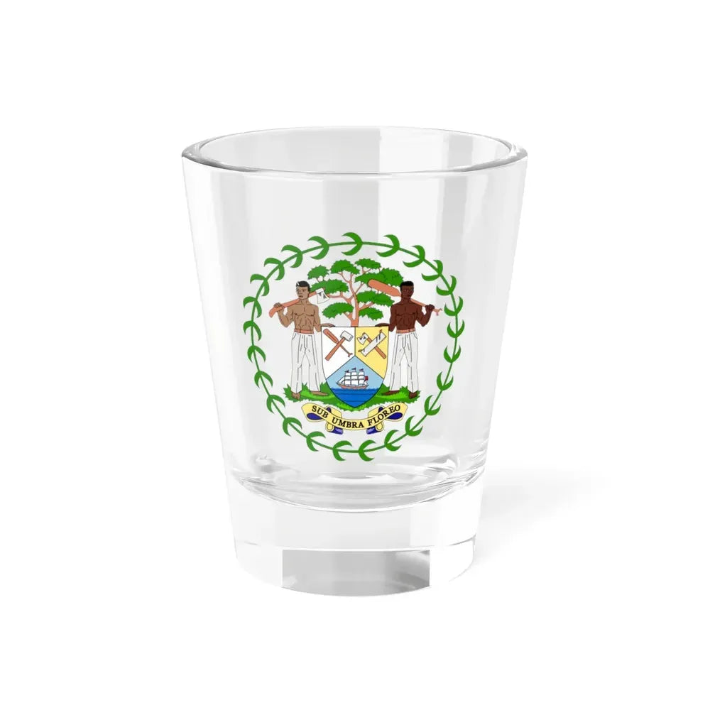 Coat of arms of Belize - Shot Glass 1.5oz 1.5oz - Go Mug Yourself