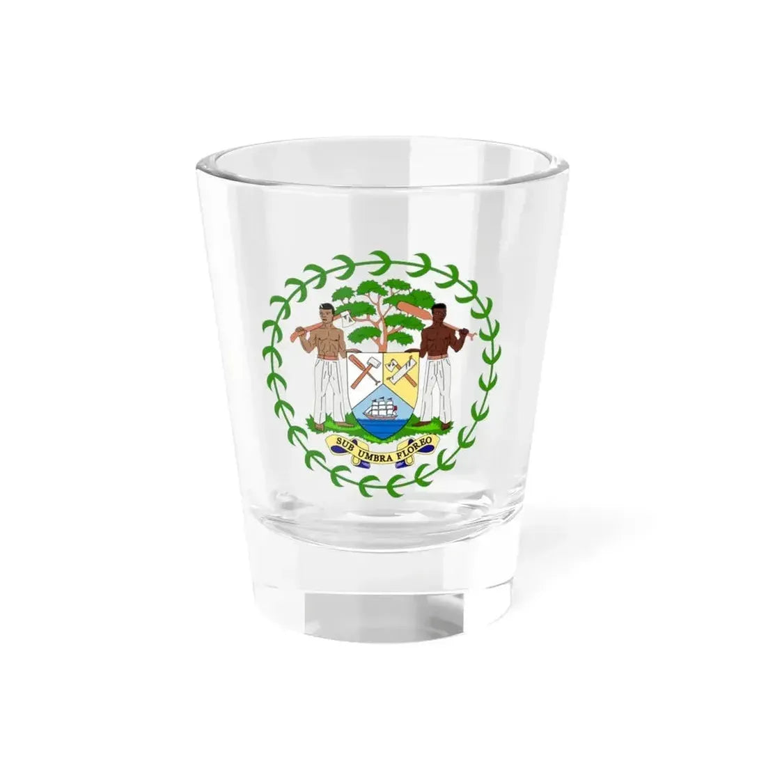 Coat of arms of Belize - Shot Glass 1.5oz 1.5oz - Go Mug Yourself