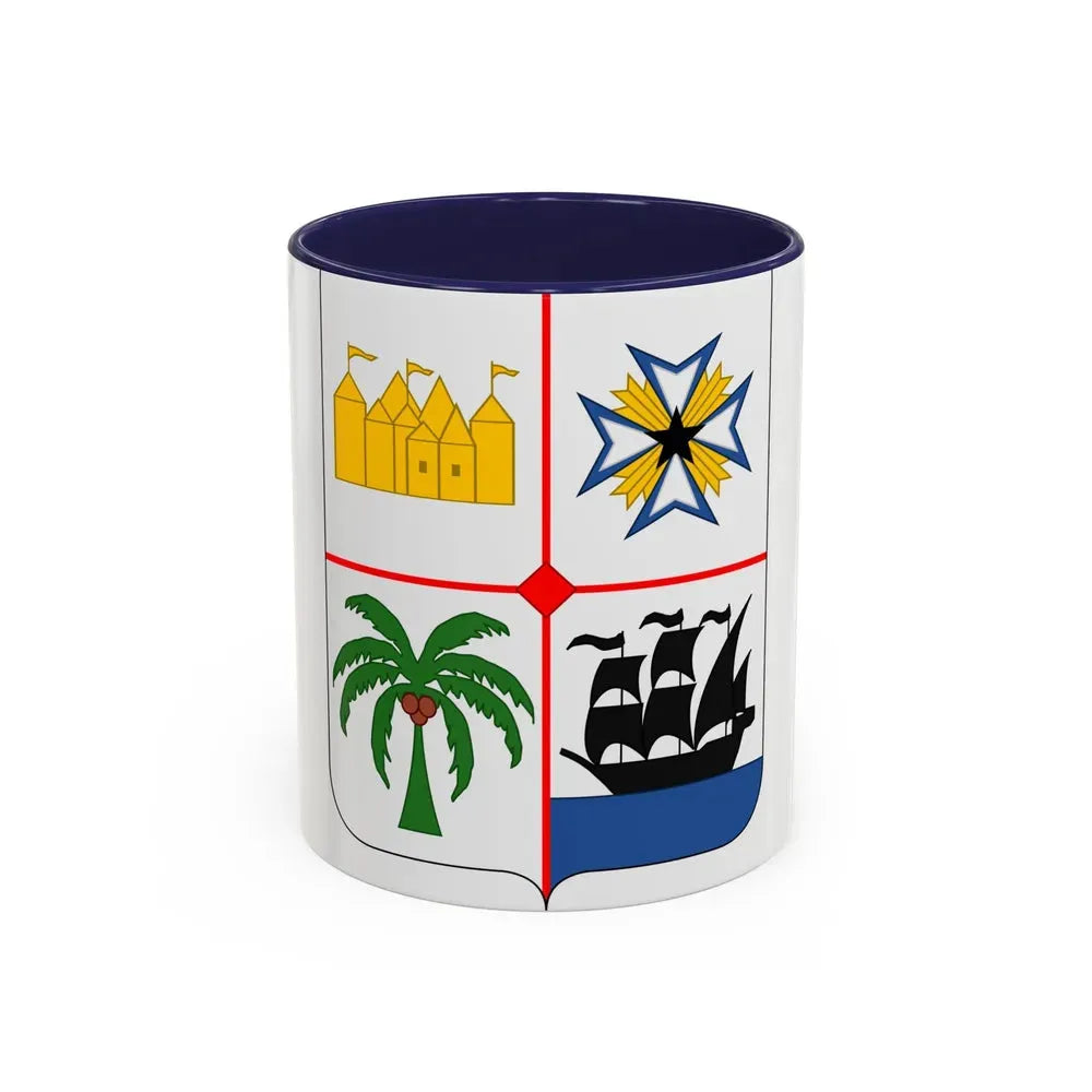 Coat of arms of Benin 2 - Accent Coffee Mug 11oz Navy - Go Mug Yourself