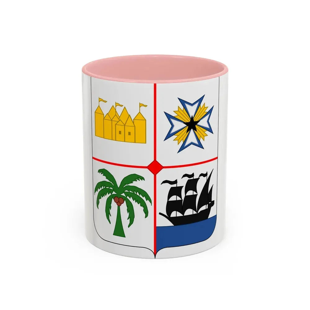 Coat of arms of Benin 2 - Accent Coffee Mug 11oz Pink - Go Mug Yourself