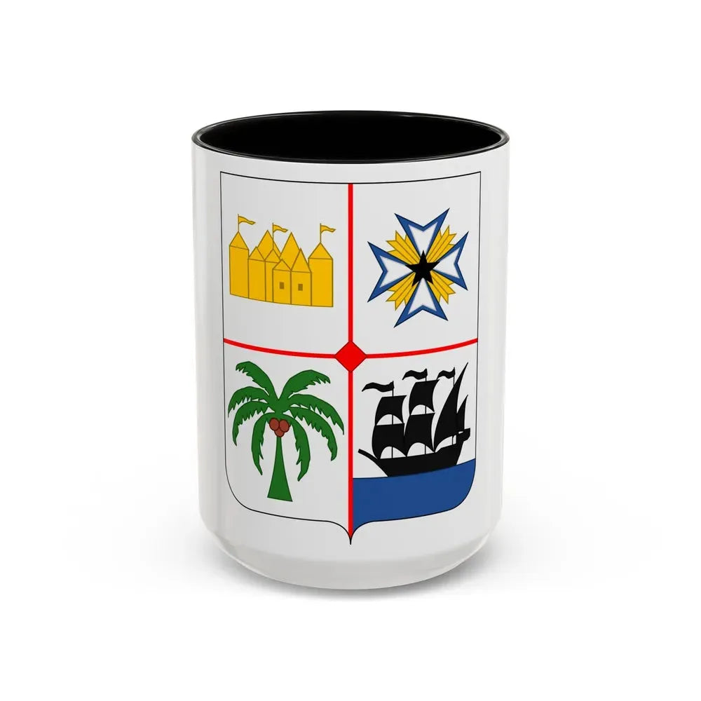 Coat of arms of Benin 2 - Accent Coffee Mug 15oz Black - Go Mug Yourself