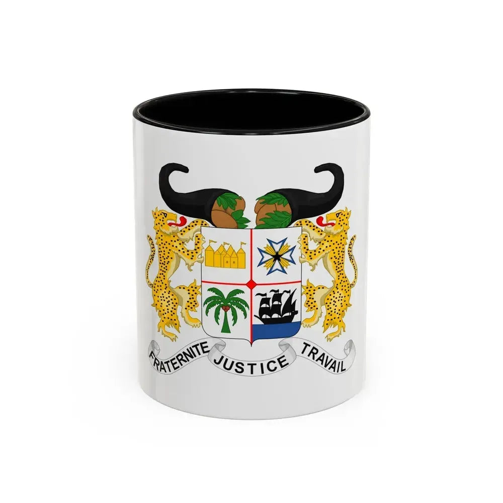 Coat of arms of Benin - Accent Coffee Mug 11oz Black - Go Mug Yourself