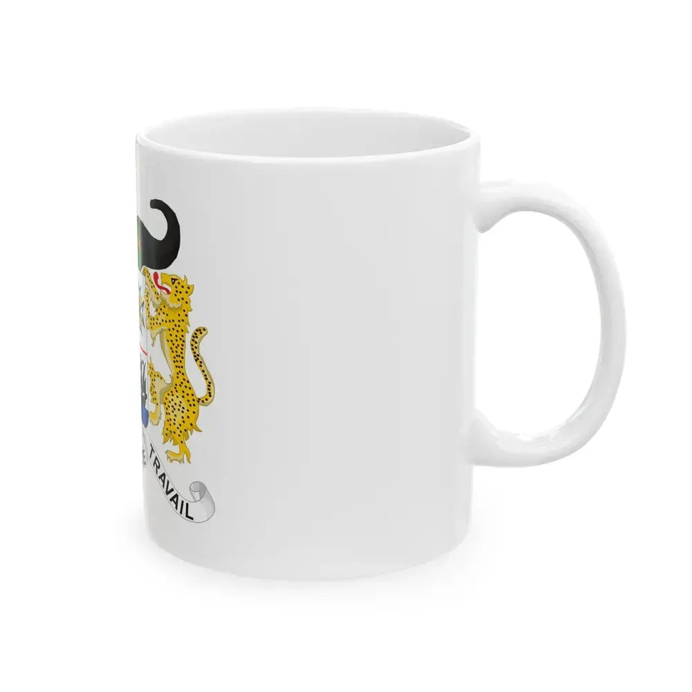 Coat of arms of Benin - White Coffee Mug - Go Mug Yourself