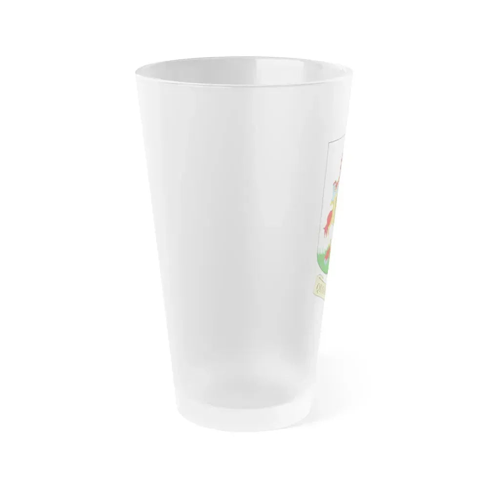 Coat of arms of Bermuda - Frosted Pint Glass 16oz - Go Mug Yourself