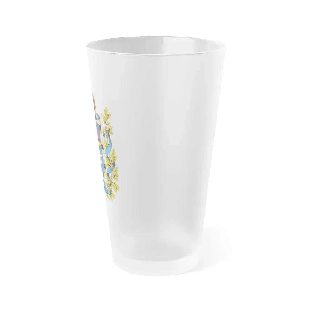 Coat of arms of Bessarabia Governorate 1878 - Frosted Pint Glass 16oz - Go Mug Yourself