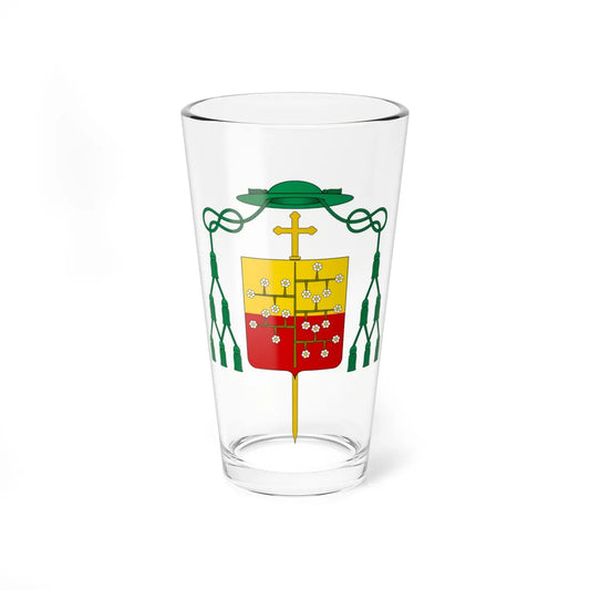 Coat of arms of Bishop Malaspina Spino Fiorito (Italy) (Coat of Arms) Pint Glass 16oz 16oz - Go Mug Yourself