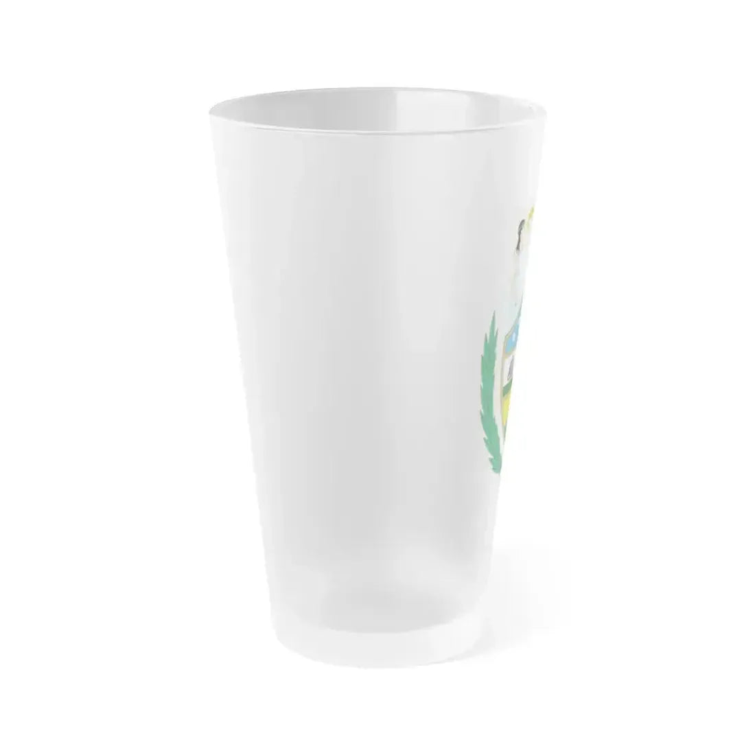 Coat of arms of Bolivia (1825) - Frosted Pint Glass 16oz - Go Mug Yourself