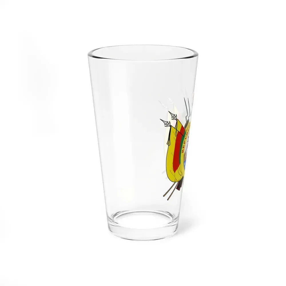 Coat of arms of Bolivia (1826) - Pint Glass 16oz - Go Mug Yourself