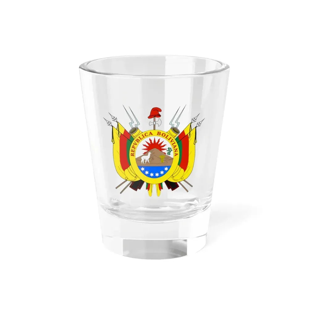 Coat of arms of Bolivia (1826) - Shot Glass 1.5oz 1.5oz - Go Mug Yourself