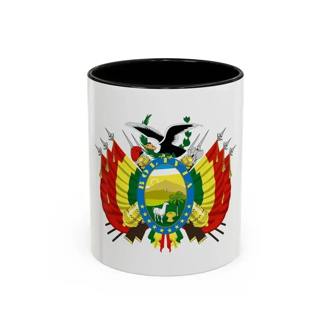 Coat of arms of Bolivia - Accent Coffee Mug 11oz Black - Go Mug Yourself