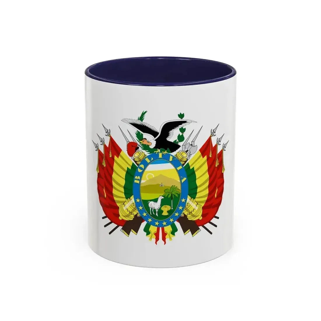 Coat of arms of Bolivia - Accent Coffee Mug 11oz Navy - Go Mug Yourself
