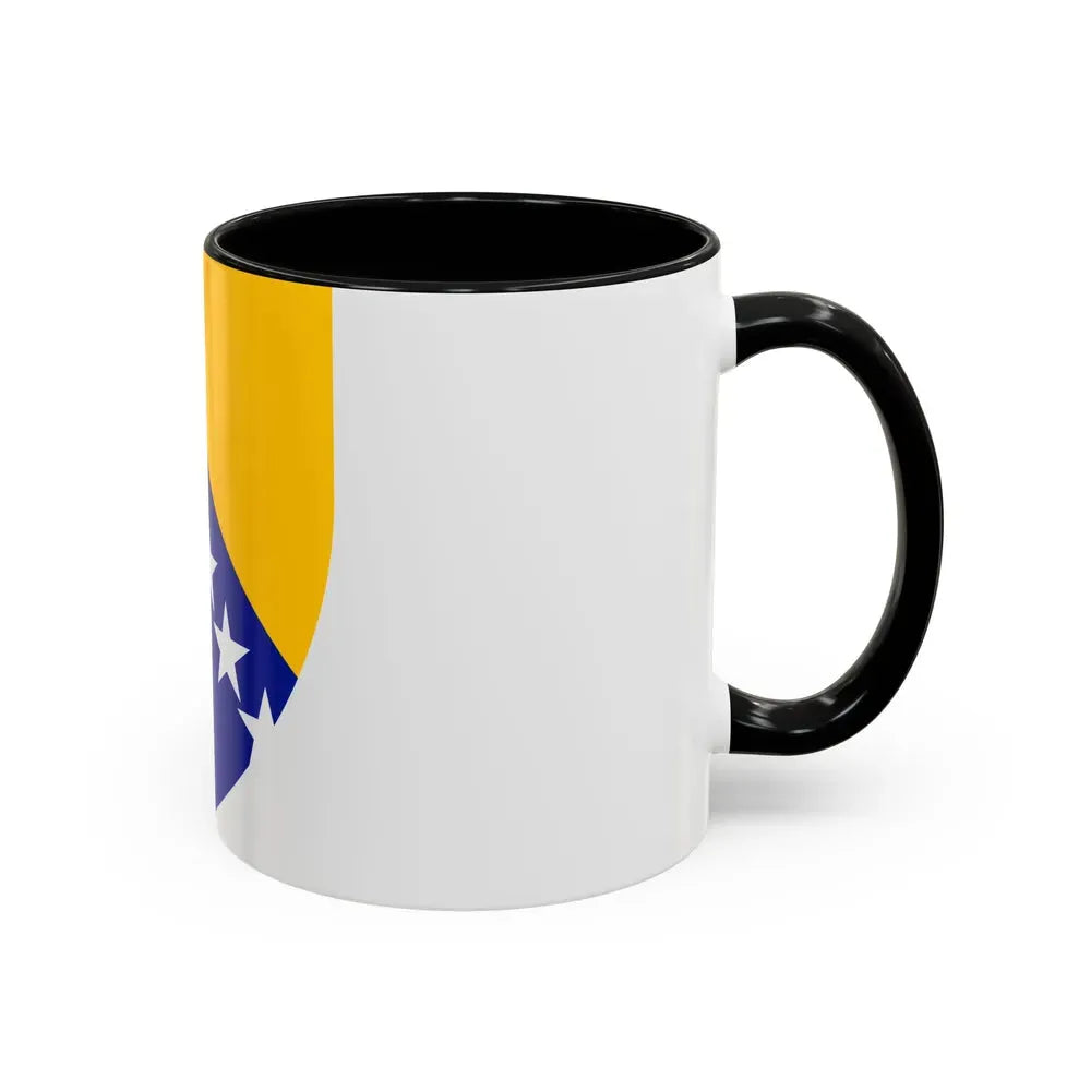 Coat of arms of Bosnia and Herzegovina - Accent Coffee Mug - Go Mug Yourself