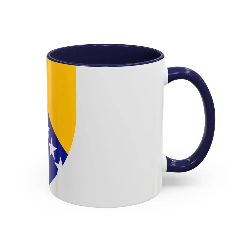 Coat of arms of Bosnia and Herzegovina - Accent Coffee Mug - Go Mug Yourself