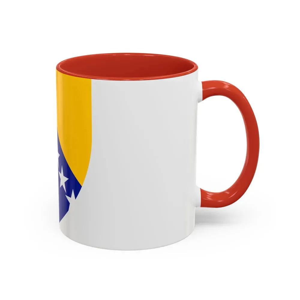 Coat of arms of Bosnia and Herzegovina - Accent Coffee Mug - Go Mug Yourself