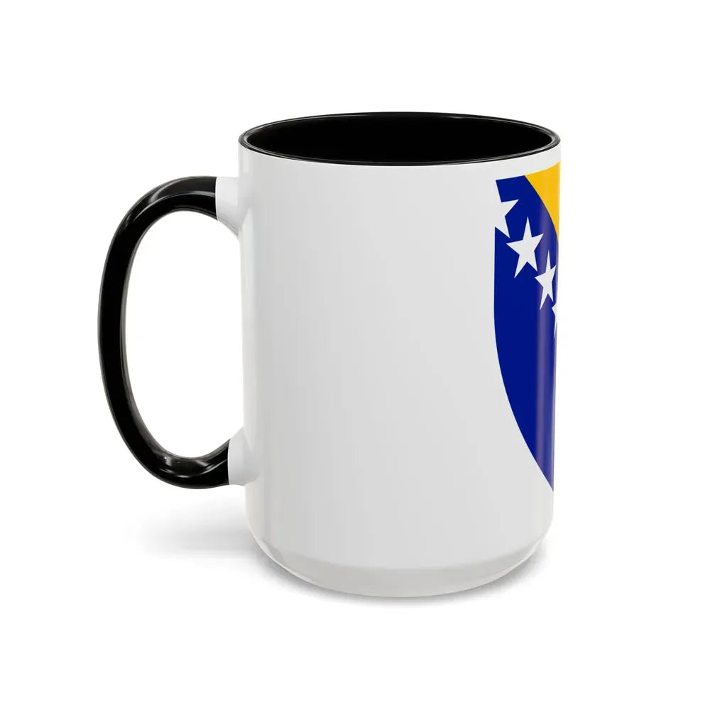 Coat of arms of Bosnia and Herzegovina - Accent Coffee Mug - Go Mug Yourself