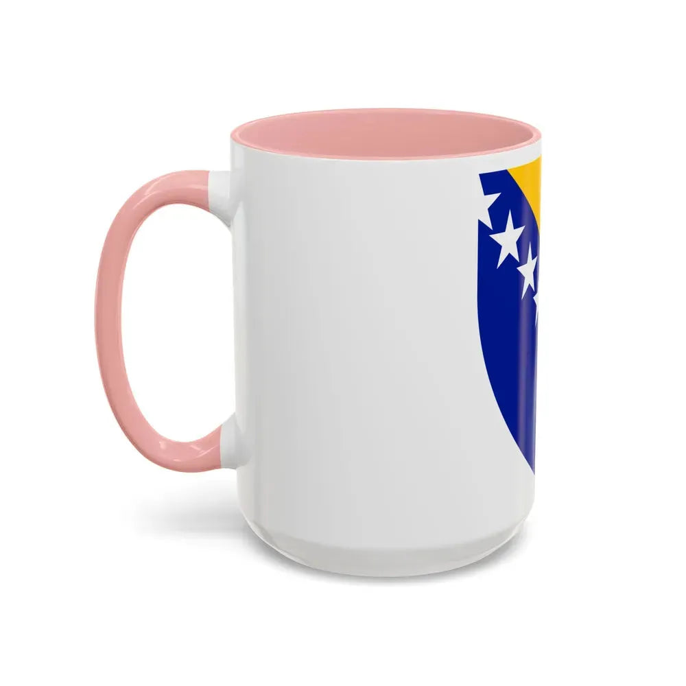 Coat of arms of Bosnia and Herzegovina - Accent Coffee Mug - Go Mug Yourself