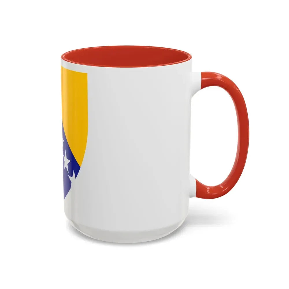 Coat of arms of Bosnia and Herzegovina - Accent Coffee Mug - Go Mug Yourself