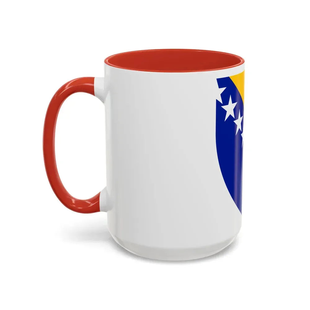 Coat of arms of Bosnia and Herzegovina - Accent Coffee Mug - Go Mug Yourself