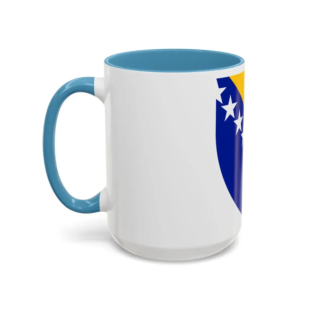 Coat of arms of Bosnia and Herzegovina - Accent Coffee Mug - Go Mug Yourself