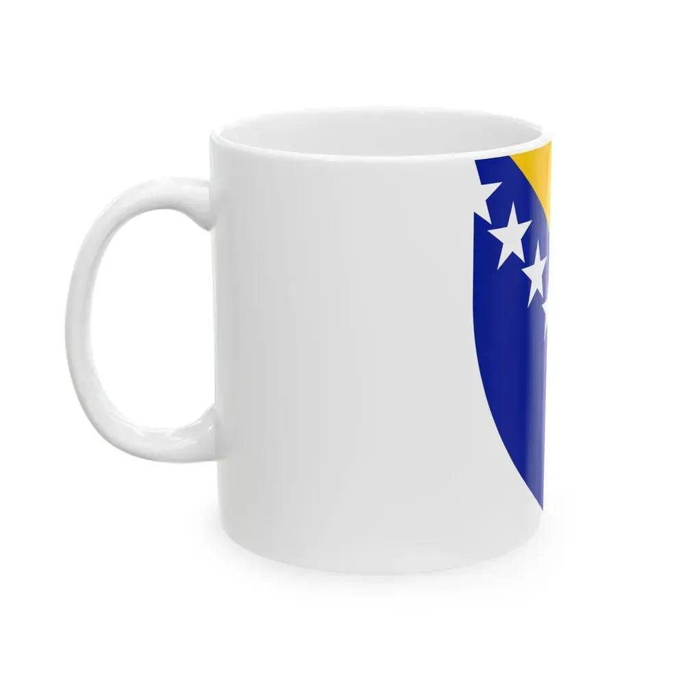 Coat of arms of Bosnia and Herzegovina - White Coffee Mug - Go Mug Yourself