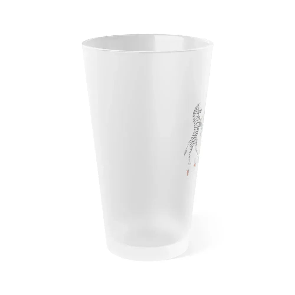 Coat of arms of Botswana - Frosted Pint Glass 16oz - Go Mug Yourself