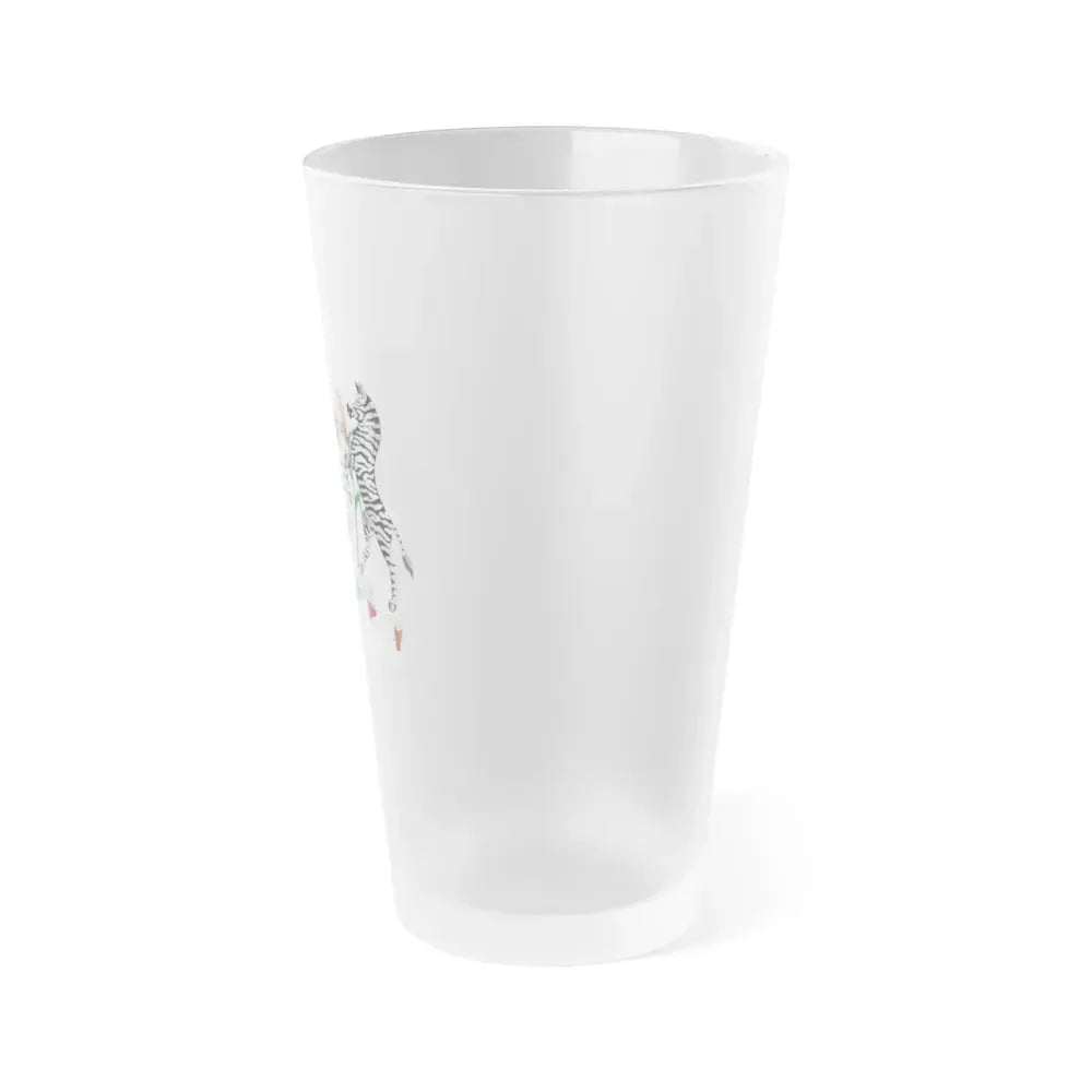 Coat of arms of Botswana - Frosted Pint Glass 16oz - Go Mug Yourself