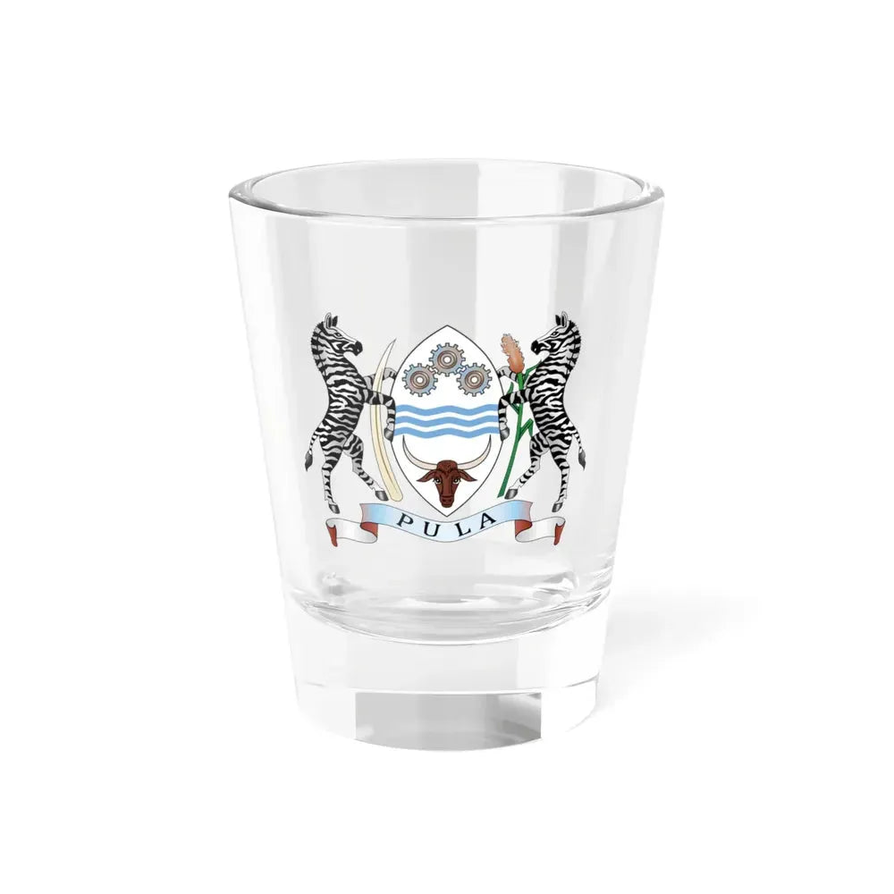 Coat of arms of Botswana - Shot Glass 1.5oz 1.5oz - Go Mug Yourself