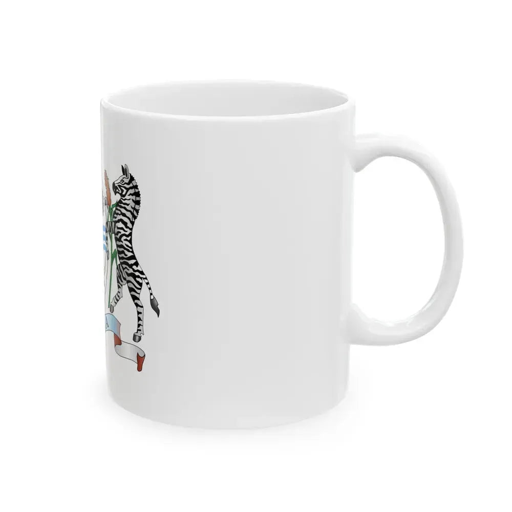 Coat of arms of Botswana - White Coffee Mug - Go Mug Yourself