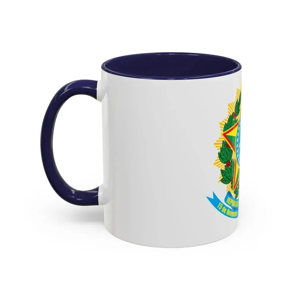 Coat of arms of Brazil - Accent Coffee Mug - Go Mug Yourself