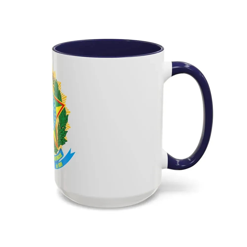 Coat of arms of Brazil - Accent Coffee Mug - Go Mug Yourself