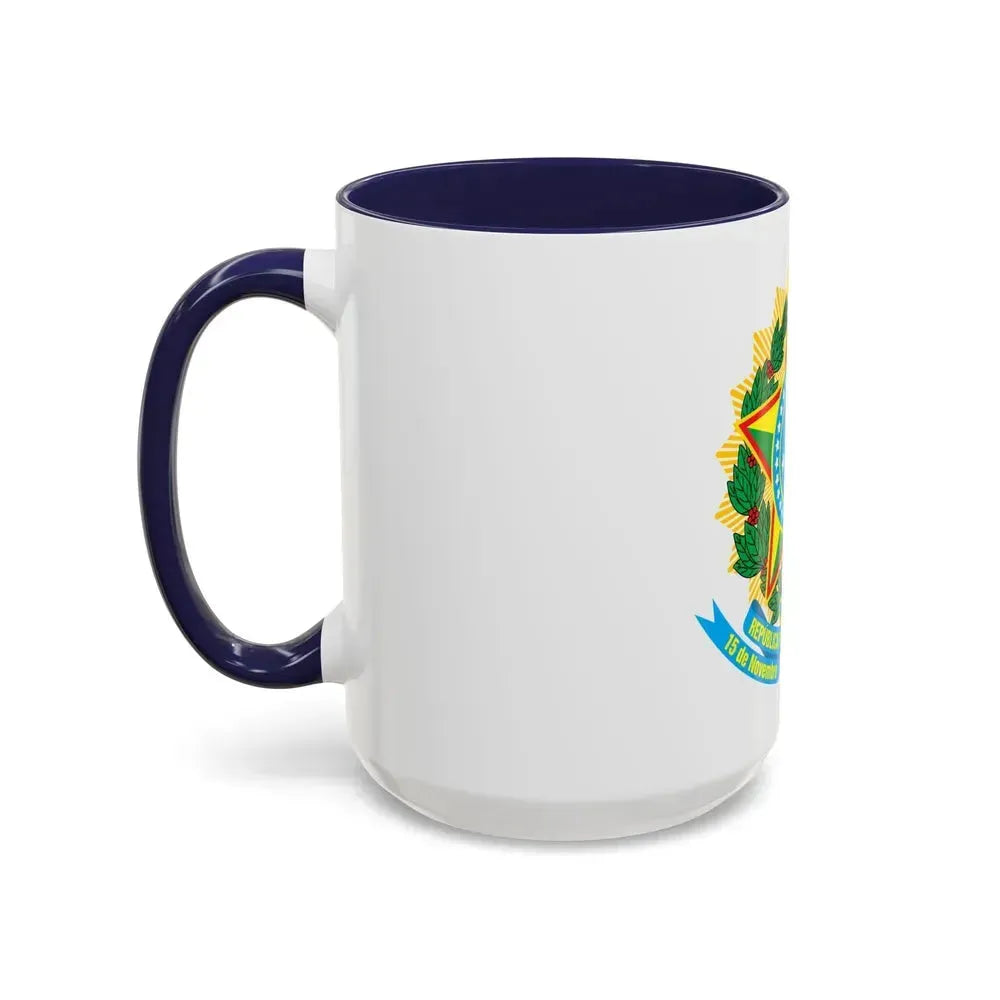 Coat of arms of Brazil - Accent Coffee Mug - Go Mug Yourself