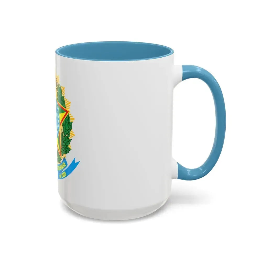 Coat of arms of Brazil - Accent Coffee Mug - Go Mug Yourself