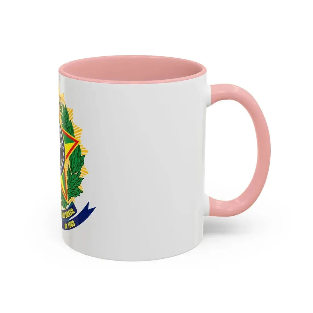 Coat of arms of Brazil (dark blue) - Accent Coffee Mug - Go Mug Yourself