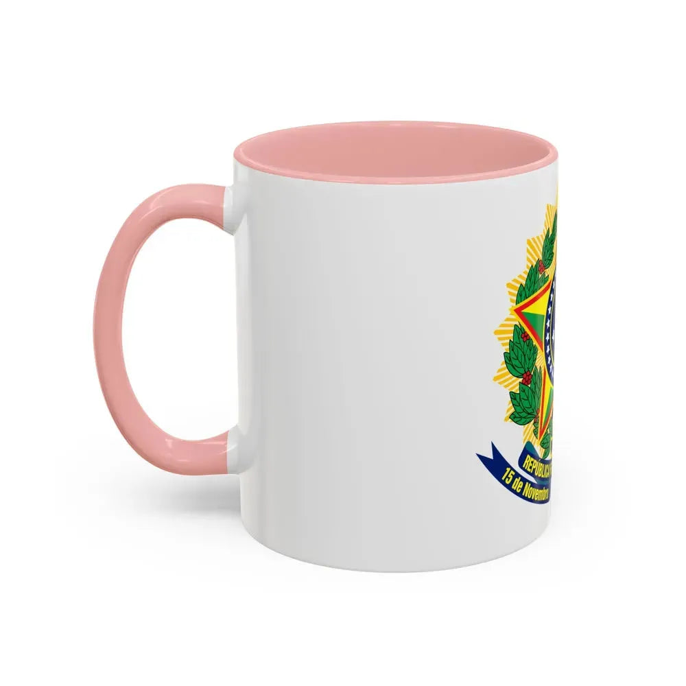 Coat of arms of Brazil (dark blue) - Accent Coffee Mug - Go Mug Yourself
