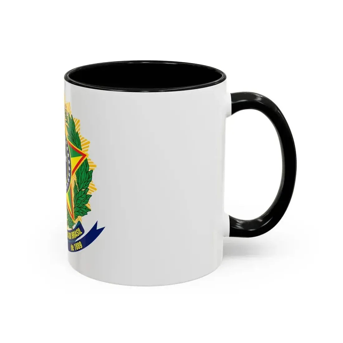 Coat of arms of Brazil (dark blue) - Accent Coffee Mug - Go Mug Yourself