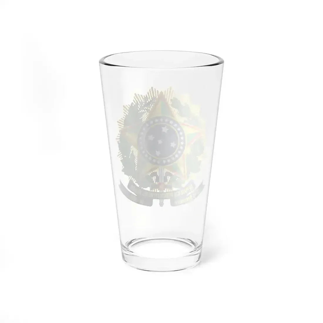 Coat of arms of Brazil (dark blue) - Pint Glass 16oz - Go Mug Yourself