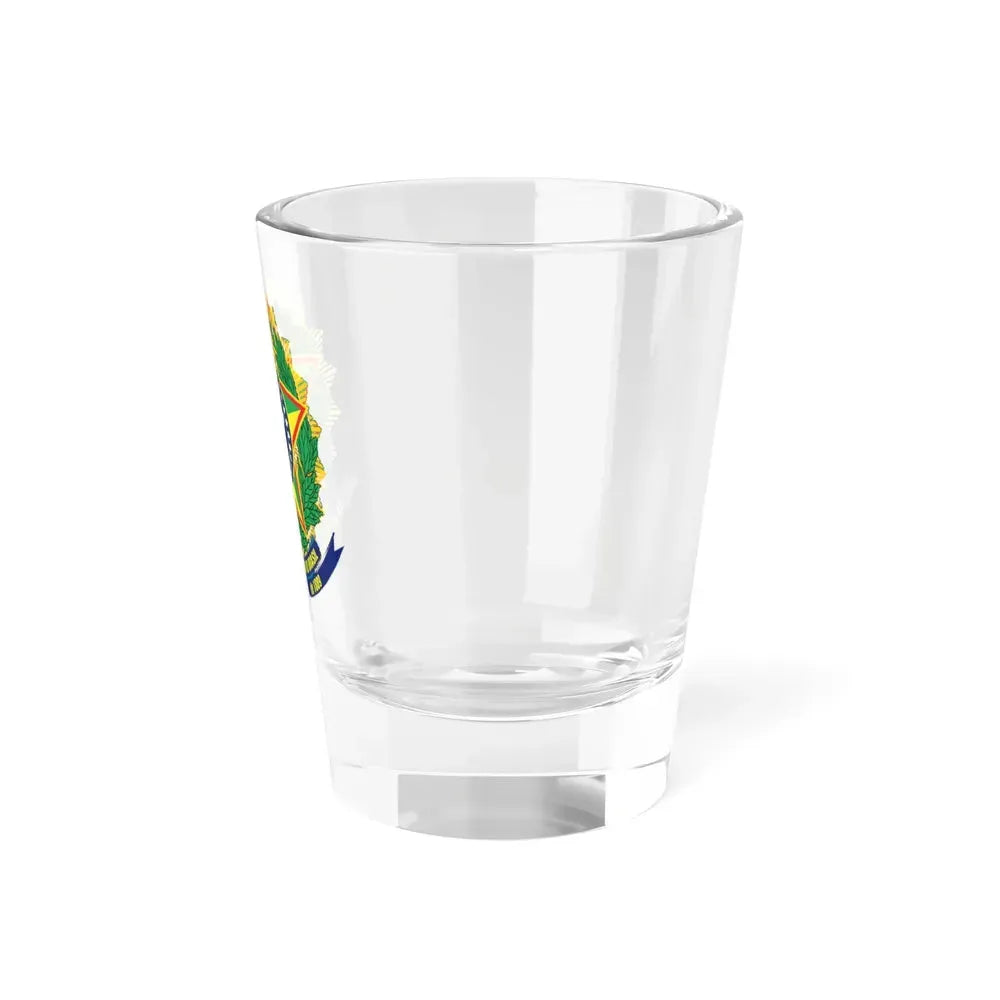 Coat of arms of Brazil (dark blue) - Shot Glass 1.5oz - Go Mug Yourself