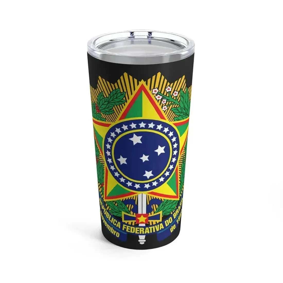 Coat of arms of Brazil (dark blue) - Tumbler 20oz 20oz - Go Mug Yourself