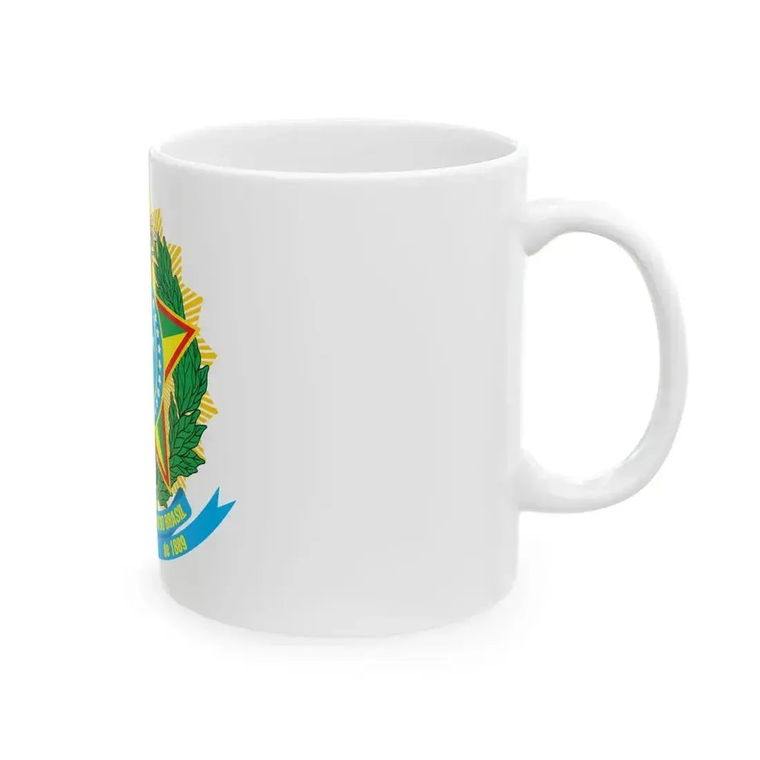 Coat of arms of Brazil - White Coffee Mug - Go Mug Yourself